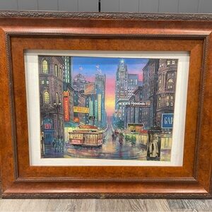 Union Square San Francisco - Rare Art Print from the 1990s - Yelena & Andrey Y2K